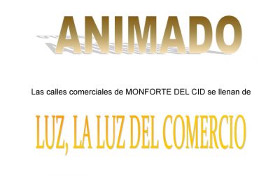 Monforte del Cid recibe subvención de Diputación de Alicante para la iluminación comercial