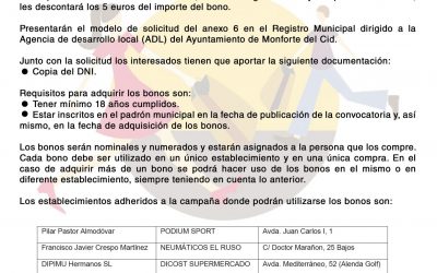 SOLICITUD DEL BONO COMERCIO MONFORTE