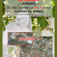 Arranca el servicio de recogida de bolsos de uva 2025 en Monforte del Cid