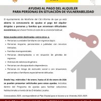 Abierto el plazo de ayudas al alquiler en Monforte del Cid para personas en situación de vulnerabilidad