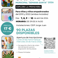 Vuelve el Campus Municipal de Semana Santa para facilitar la conciliación familiar