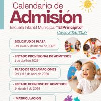 La Escuela Infantil Municipal El Principito abre su proceso de admisión para el curso 2026/2027