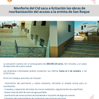 Monforte del Cid avanza en la reurbanización del acceso al barrio de San Roque